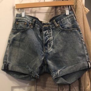 One Teaspoon raider denim shorts